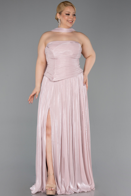 Robe Grande Taille Longue Mousseline Poudre ABU5958