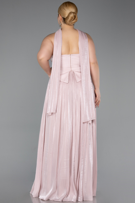 Robe Grande Taille Longue Mousseline Poudre ABU5958