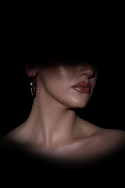 Boucle d'Oreille Noir DF1035