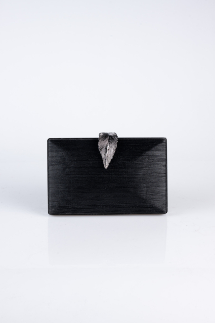 Sac De Soirée Coupe Au Laser Noir KC713
