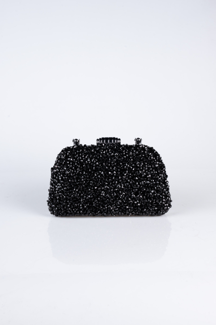 Sac De Soirée Luxe Plâtre Noir SH839