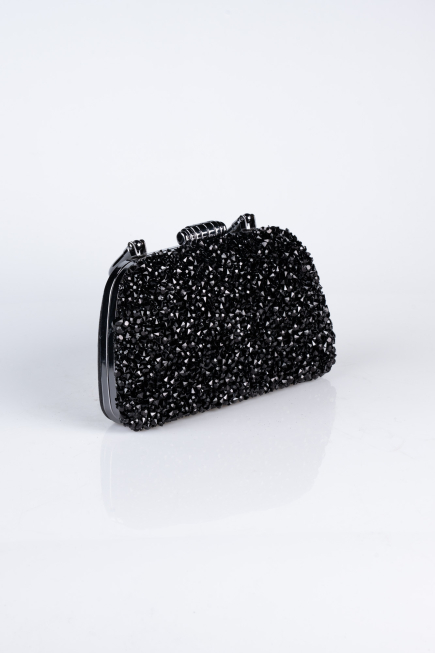 Sac De Soirée Luxe Plâtre Noir SH839