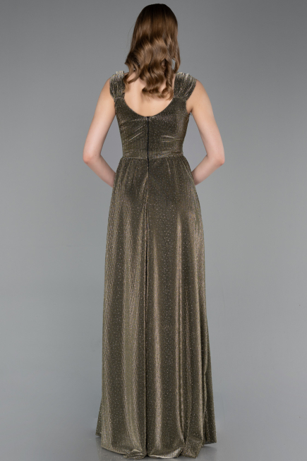 Robe de Soirée Longue Or ABU6045