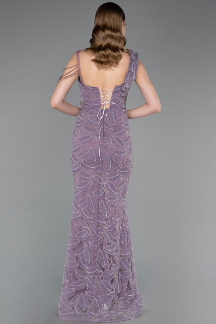 Robe de Soirée Longue Lavande ABU6059