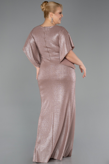 Robe de Soirée Grande Taille Longue Or ABU3280