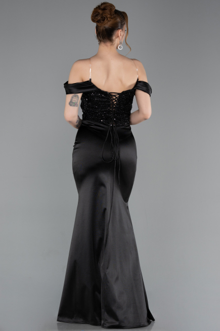 Robe de Soirée Longue Noir ABU6078