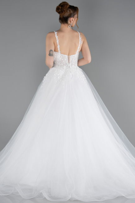 Robes de Mariage Longue Blanc ABG187