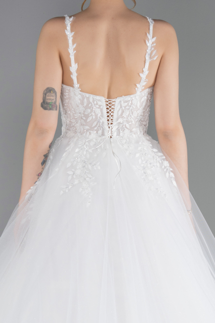 Robes de Mariage Longue Blanc ABG187