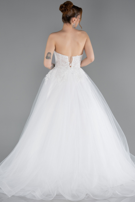 Robes de Mariage Longue Blanc ABG188