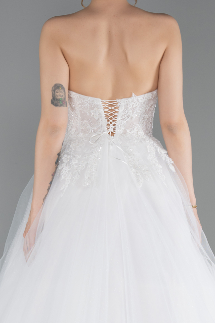 Robes de Mariage Longue Blanc ABG188