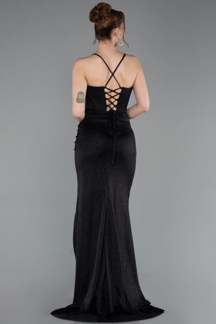 Robe de Soirée Longue Noir ABU6082