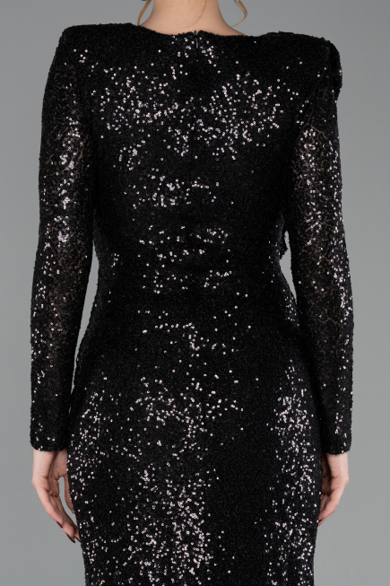 Robe De Soirée Midi Noir ABK2479