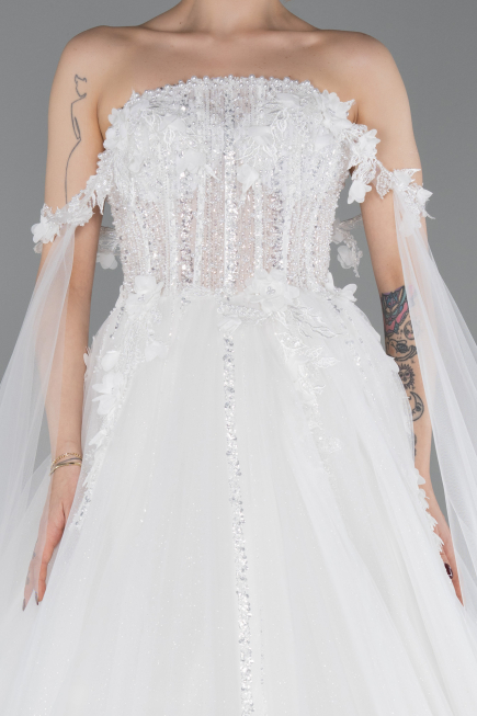 Robes de Mariage Longue Blanc ABG192