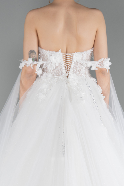 Robes de Mariage Longue Blanc ABG192