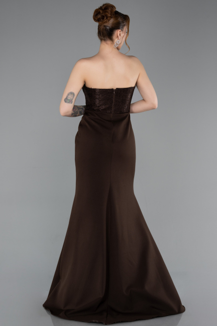 Robe De Soirée Longue Brun ABU5568