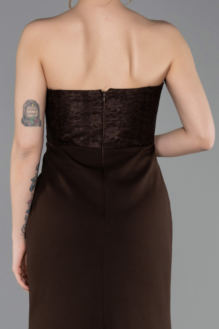 Robe De Soirée Longue Brun ABU5568