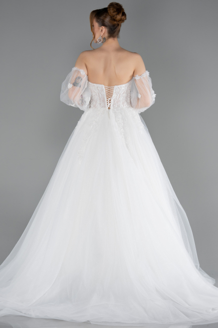 Robes de Mariage Longue Blanc ABG189