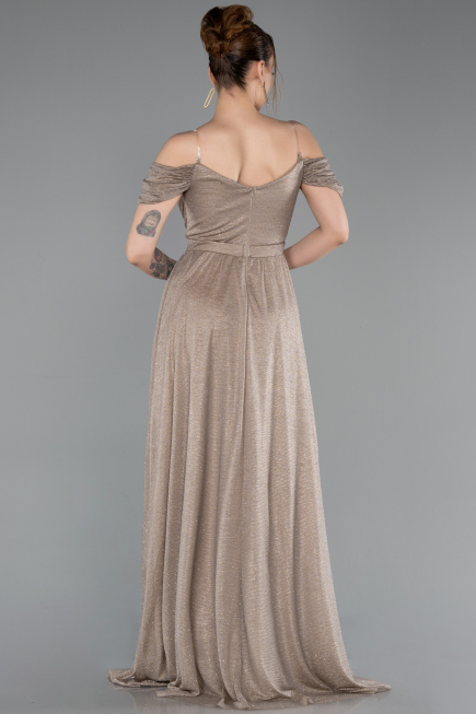Robe de Soirée Longue Or ABU6107