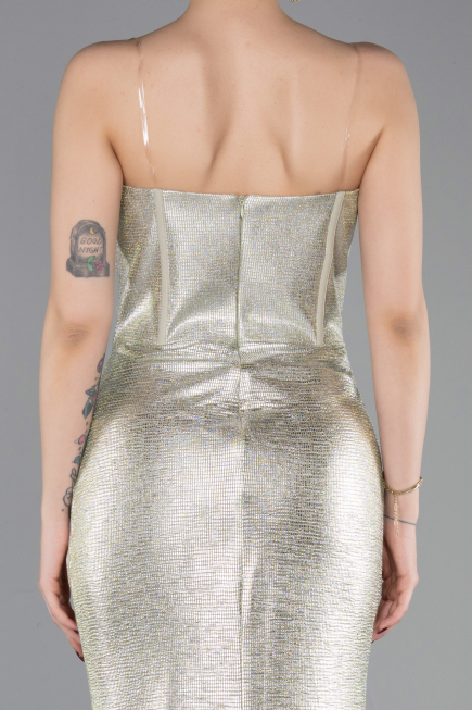 Robe de Soirée Longue Menthe ABU6111