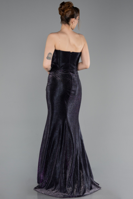 Robe de Soirée Longue Violet ABU6111