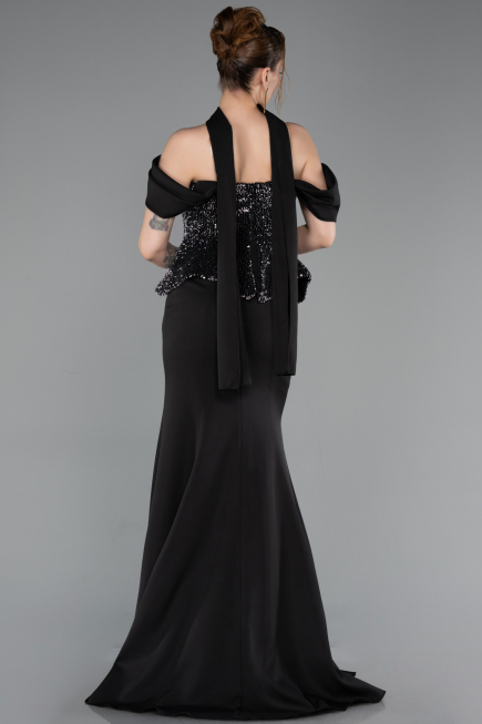Robe de Soirée Longue Noir ABU6094
