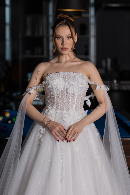 Robes de Mariage Longue Blanc ABG192