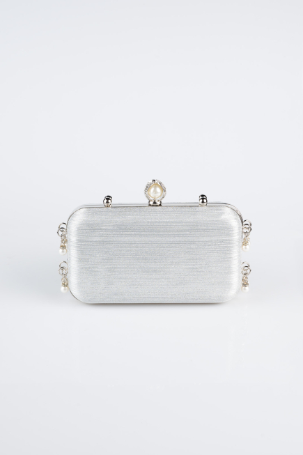Sac de Soirée Luxe Coupe Au Laser Platine KC714