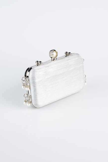 Sac de Soirée Luxe Coupe Au Laser Platine KC714