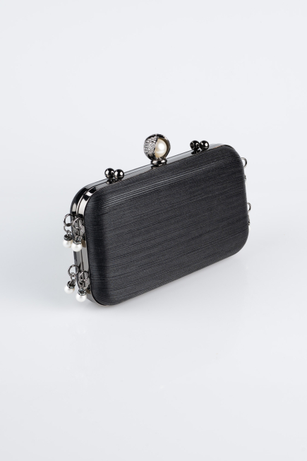 Sac de Soirée Luxe Coupe Au Laser Noir KC714