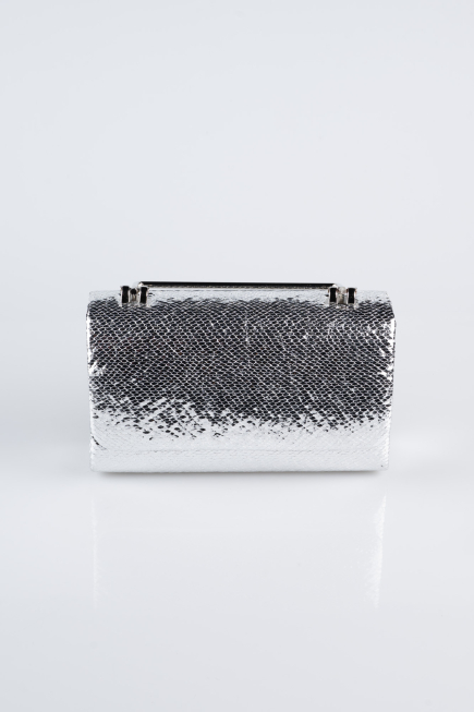 Sac de Soirée Luxe Cristal Argent KC421