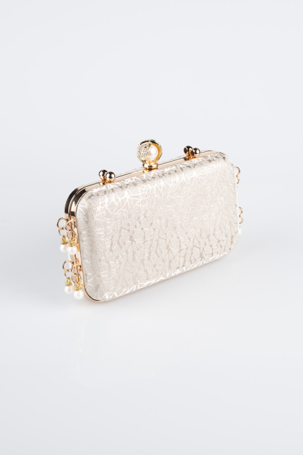 Sac de Soirée Luxe A motifs Or KC714