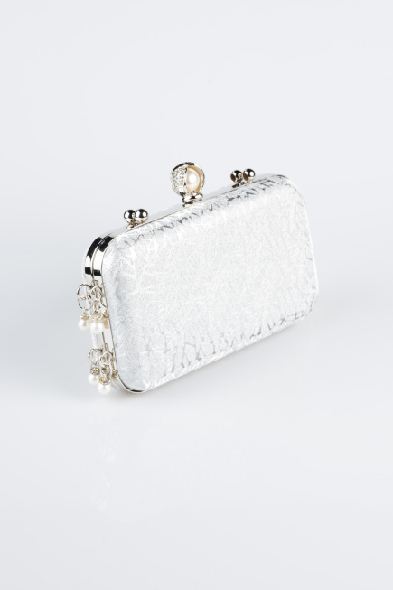 Sac de Soirée Luxe A motifs Argent KC714