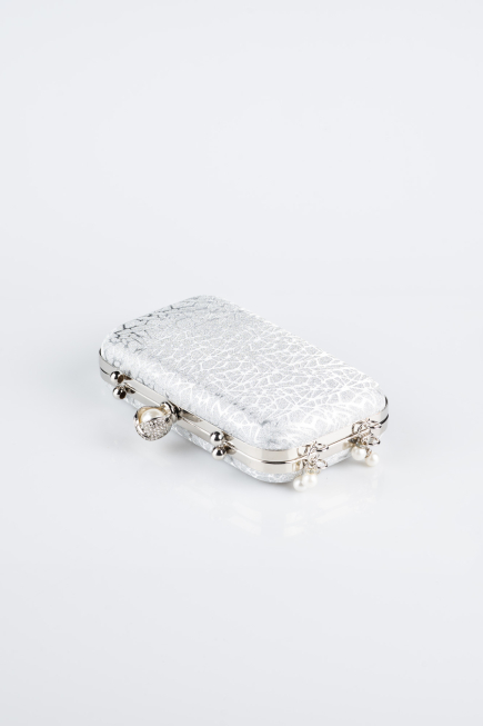 Sac de Soirée Luxe A motifs Argent KC714