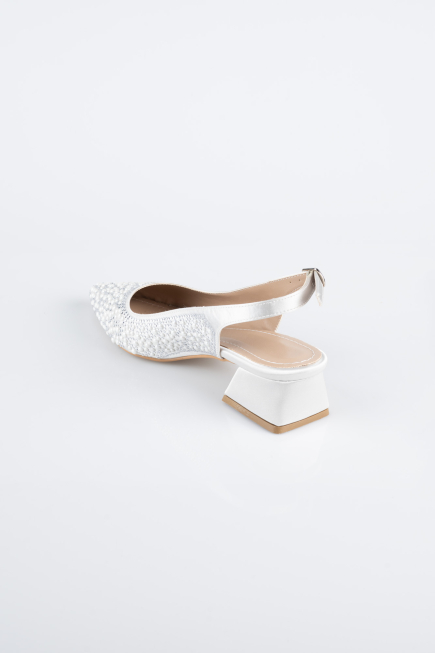 Chaussure de soirée Perlé Argent AB2100