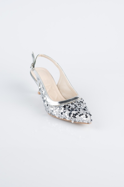 Stiletto Squameuse Argent ABP2107