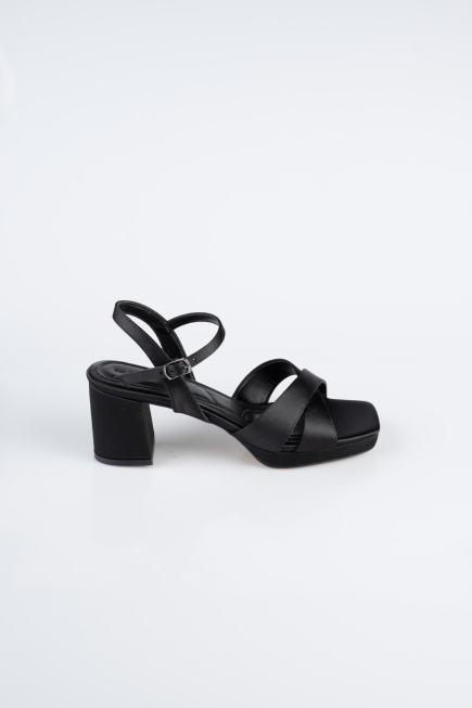Chaussure de soirée Satin Noir ABS2114