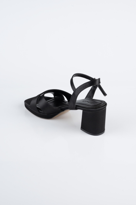 Chaussure de soirée Satin Noir ABS2114