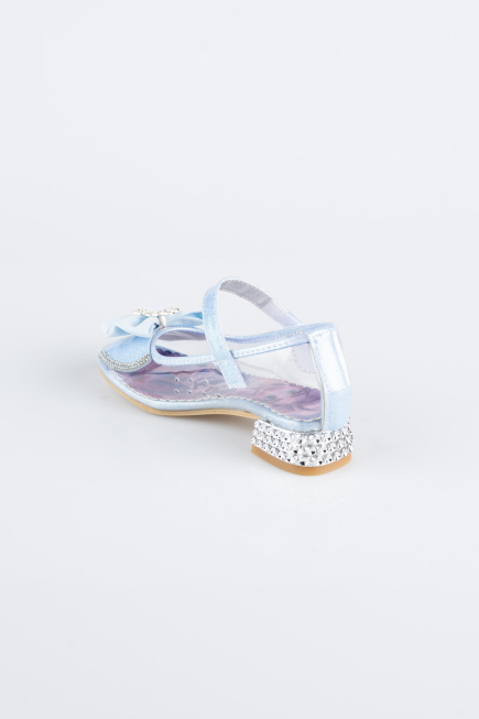 Chaussure D’enfant Peau Bleu HR1031