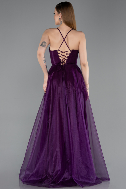 Robe de Soirée Longue Violet ABU6123