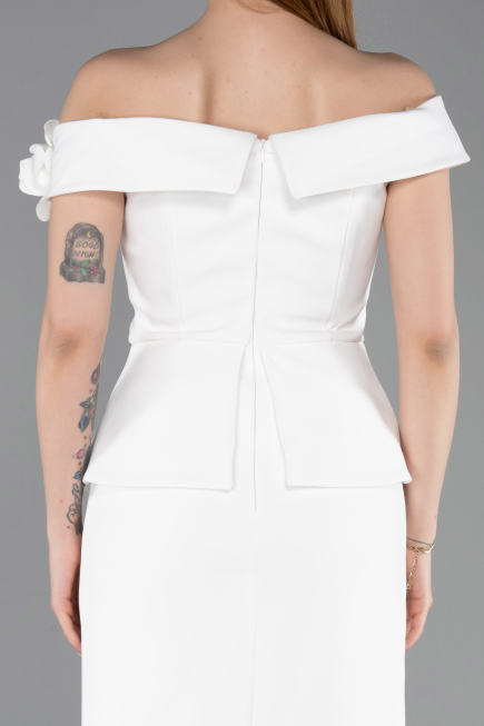 Tenue de Soirée Midi Blanc ABK2615