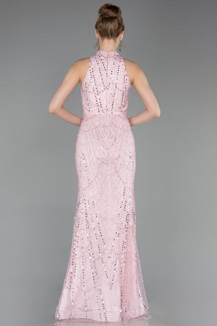 Robe De Soirée Longue Poudre ABU4791