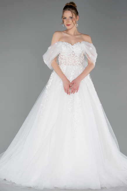 Robes de Mariage Longue Blanc ABG100