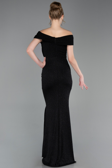 Robe De Soirée Grande Taille Longue Noir ABU5714