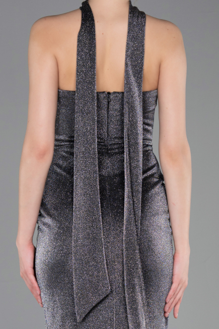 Robe de Cérémonie Midi Anthracite ABK2627