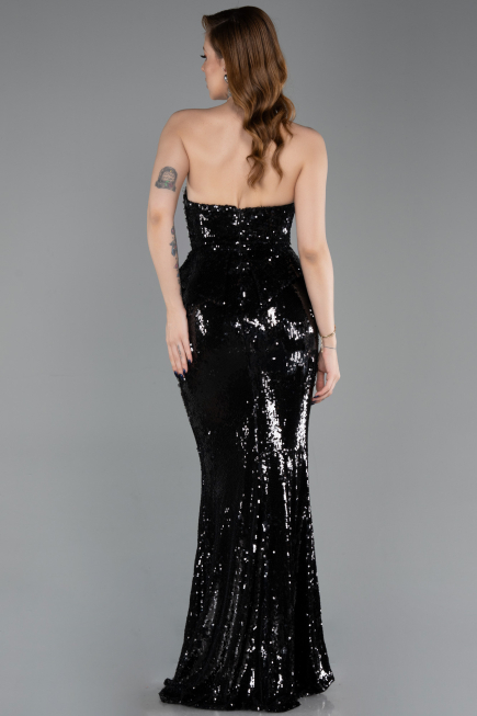 Robe Queue de Poisson Longue Noir ABU5721