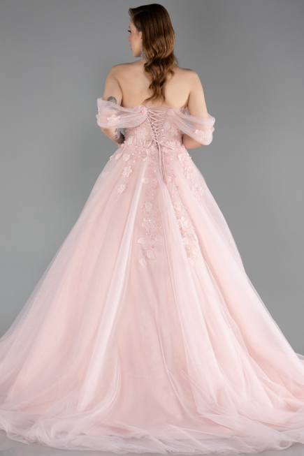 Robe de Fiançailles Design Personnalisé Longue Poudre ABU6163
