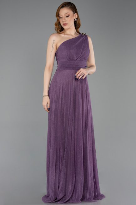 Robe de Soirée Longue Lavande ABU6164
