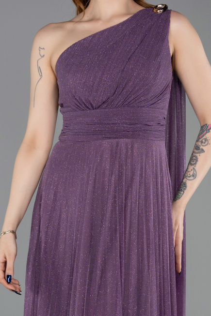 Robe de Soirée Longue Lavande ABU6164