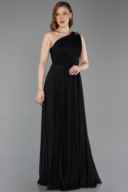 Robe de Soirée Longue Noir ABU6164
