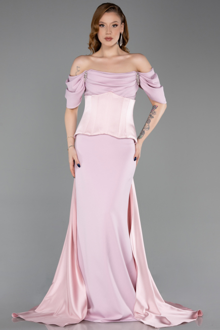 Robe de Soirée Longue Poudre ABU6167